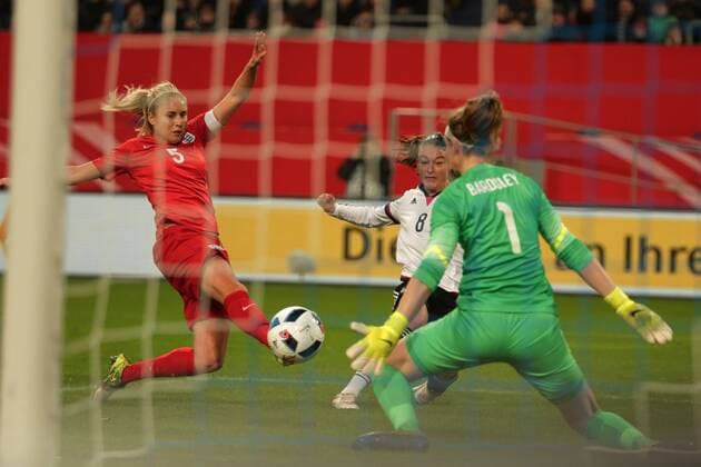 Football, Women, International, Germany - England ends goalless