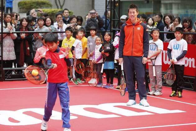 Tennis, Kei Nishikori Press Event for Wilson in Tokyo