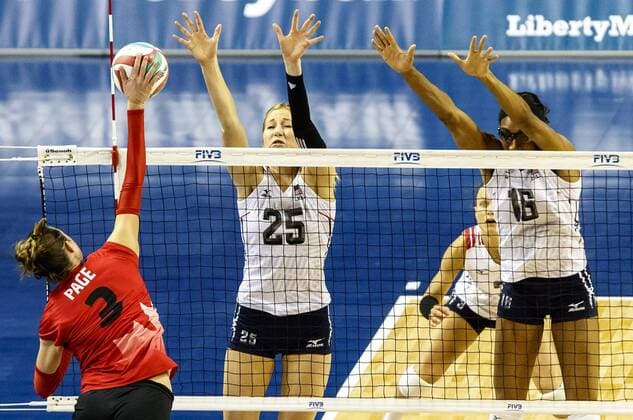 Volleyball, Women, USA - Canada