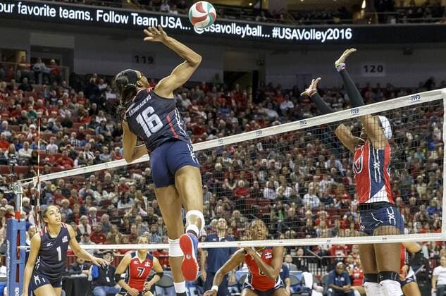 Volleyball, Women, Olympic Quali, USA - Dominican Republic