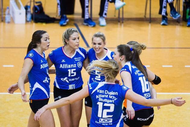Volleyball, Women, 1. BL, MTV Stuttgart - Ladies in Black Aachen