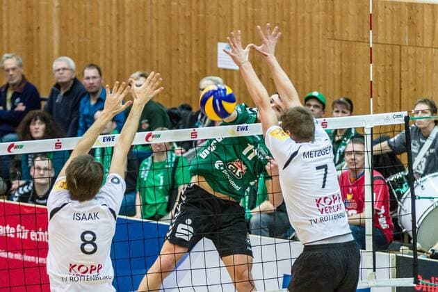 Volleyball, 1. BL, Netzhoppers KW - TV Rottenburg