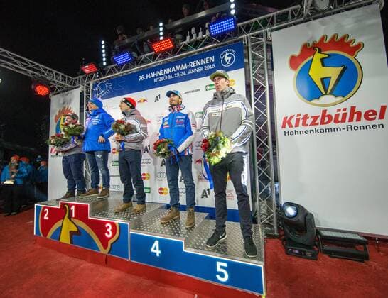 Alpine Skiing, World Cup in Kitzbühel, Downhill Award Ceremony