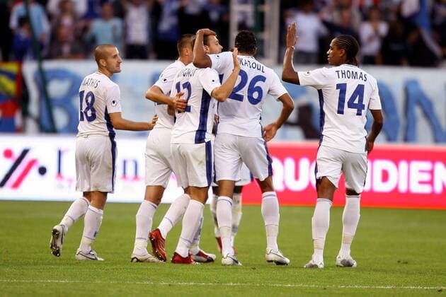 Football, UEFA Cup qualifying, AJ Auxerre - OFK Belgrade 5:1