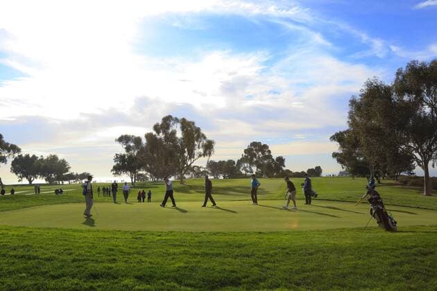 Golf, Phil Mickelson at the Farmers Torrey Pine Pro Am in San Diego