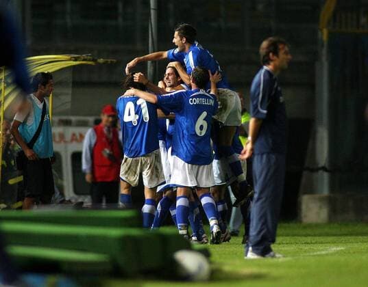 Football, Italy, Coppa Italia, Brescia Calcio - US Cagliari Calcio 1:0