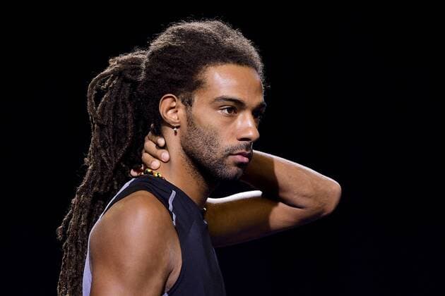 Tennis, Dustin Brown at the Open Sud de France in Montpellier