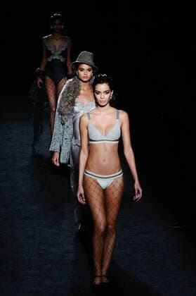 Football, model Joana Sanz - girlfriend of Dani Alvez at Barcelona Fashion Week