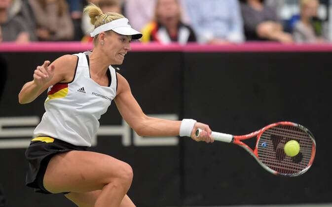 Tennis, FedCup, Germany - Switzerland, Angelique Kerber defeats Timea Bacsinszky
