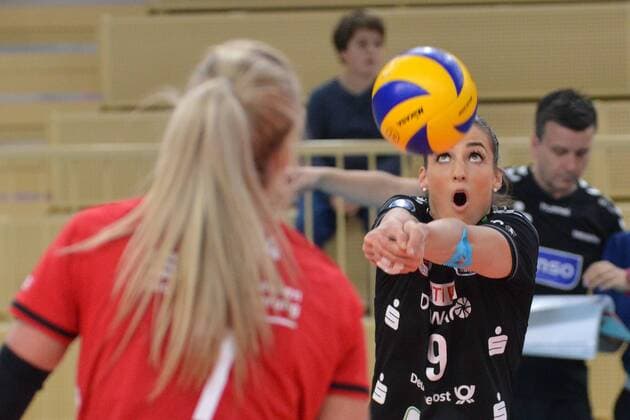 Volleyball, 1. BL Women, VC Wiesbaden - Dresdner SC