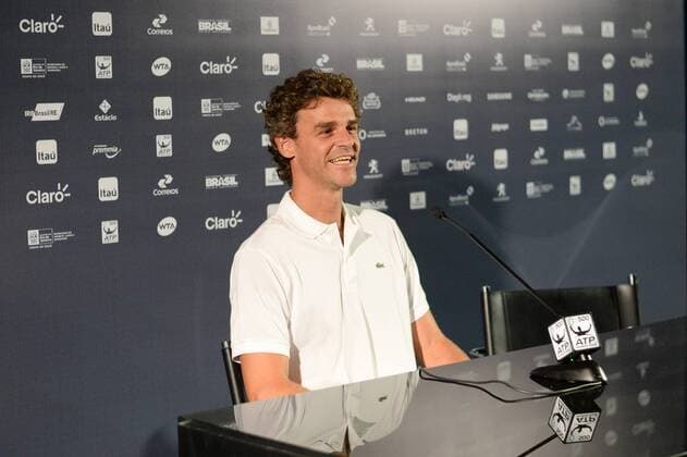 Tennis, ATP Tournament in Rio de Janeiro: Gustavo Kuerten PK