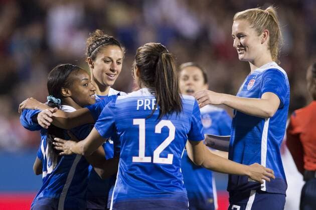 Football, Women, Olympic Quali, USA - Puerto Rico