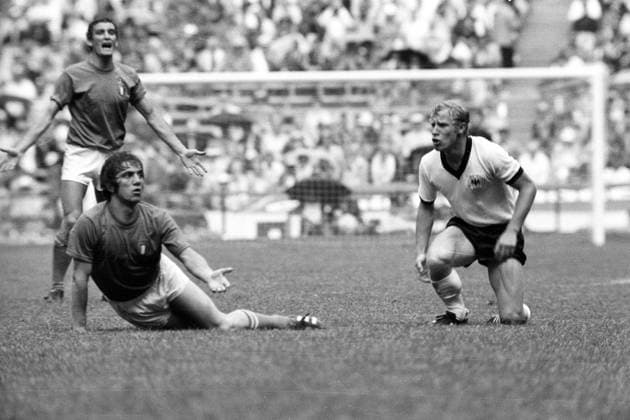 Football, The game of the century, World Cup 1970 in Mexico, semi-finals, Italy - Germany 4-3 n.V.