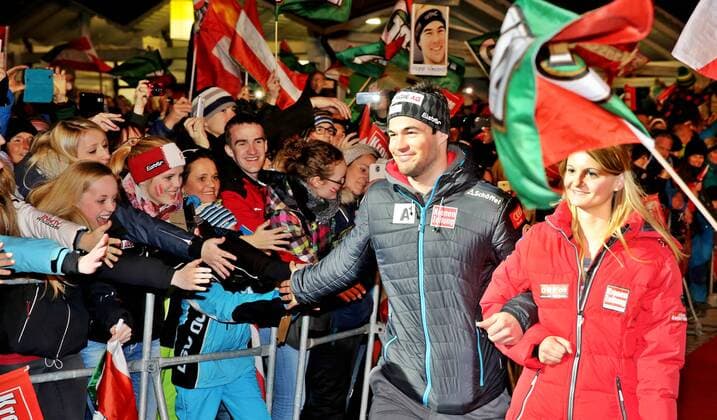 Alpine Skiing, World Cup in Hinterstoder, Super-G Men's Award Ceremony