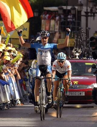 Cycling, Vuelta a Espana, Tom Danielson wins the 17th stage
