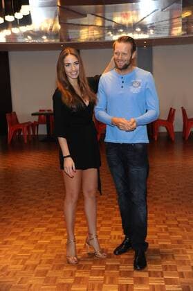 Beach volleyball player Julius Brink trains for Lets Dance