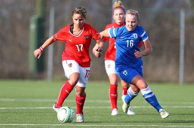 Football, Women, U 19 international, Austria - Finland