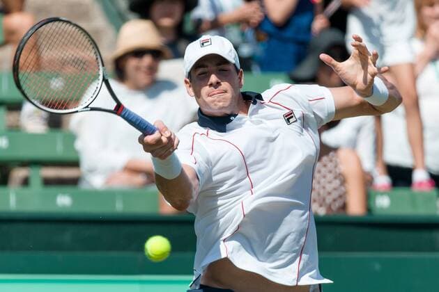 Tennis, Davis Cup, Australia - USA, John Isner takes third point against Bernard Tomic