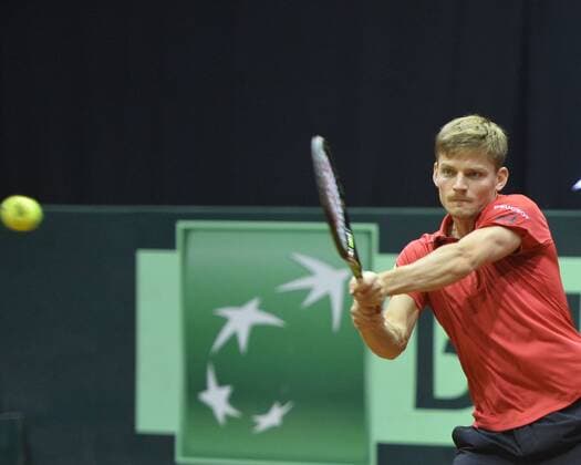 Tennis, Davis Cup, Belgium - Croatia, Goffin - Cilic