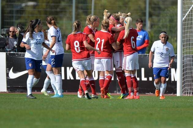 Football, Women, Algarve Cup, Denmark - Portugal