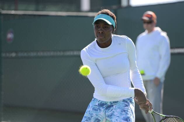 Tennis, WTA Tournament in Indian Wells, Venus Williams Training