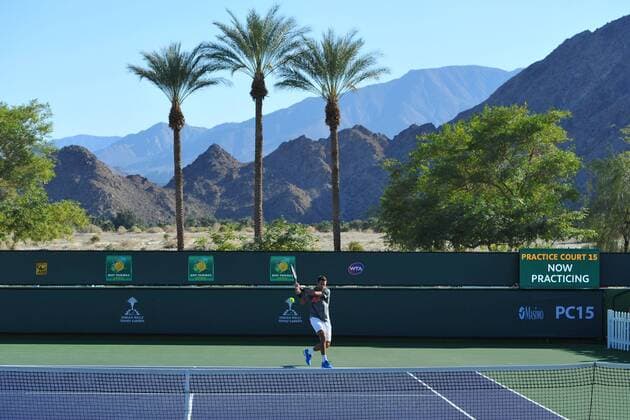 Tennis, ATP Tournament in Indian Wells, Juan Martin del Potro Training