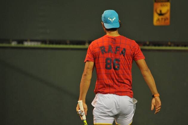 Tennis, ATP Tournament in Indian Wells, Rafael Nadal Training