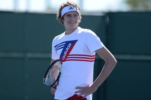 Tennis, ATP Tournament in Indian Wells, Alexander Zverev Training