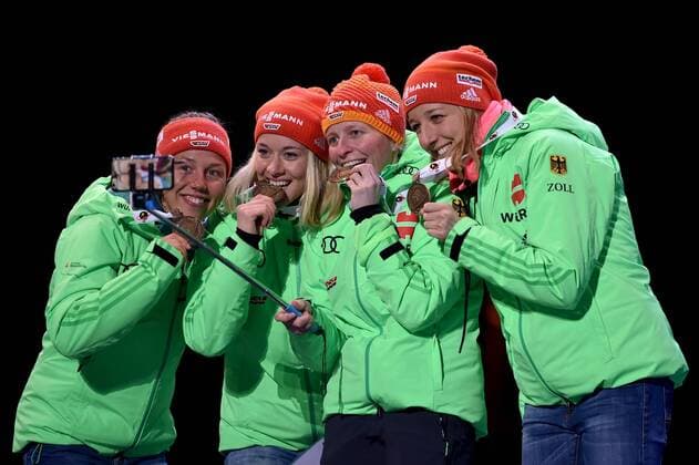 Biathlon World Championships Oslo, Women's Relay, Award Ceremony
