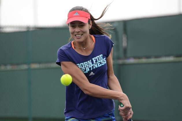 Tennis, WTA Tournament in Indian Wells, Ana Ivanovic Training