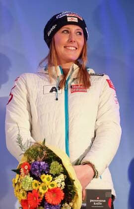 Alpine Skiing, World Cup, Super-G of Lenzerheide - Ladies' Award Ceremony