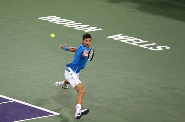 Tennis, ATP Tournament in Indian Wells, Novak Djokovic