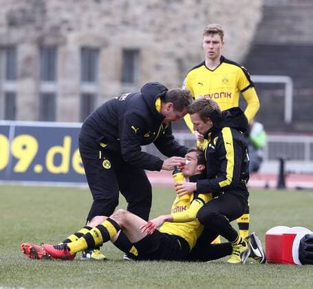 Football, Regionalliga West, Jon Gorenc-Stankovic injury, Borussia Dortmund II - FC Schalke 04 II
