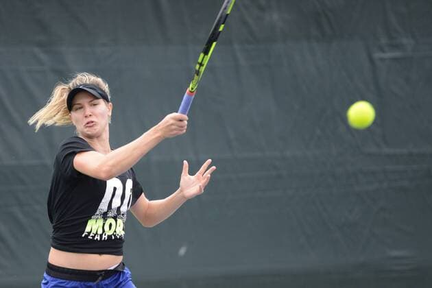 Tennis, WTA Tournament in Miami, Eugenie Bouchard Training
