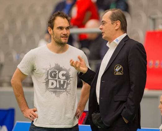 Volleyball, 1. BL, Playoffs, Before the match VfB Friedrichshafen - TSV Herrsching