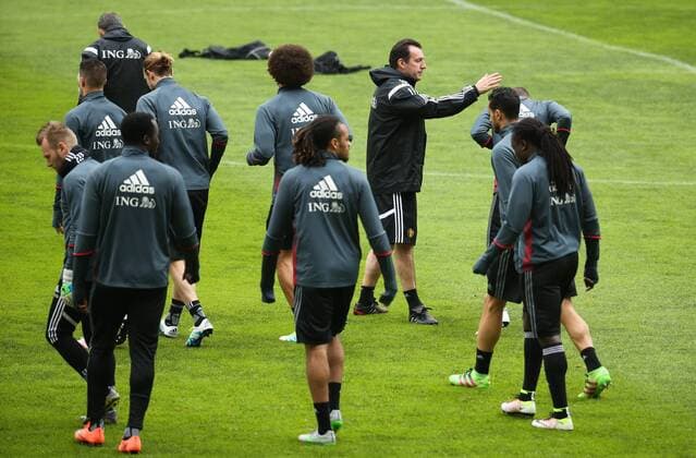 Football, Belgium National Team Training in Leiria