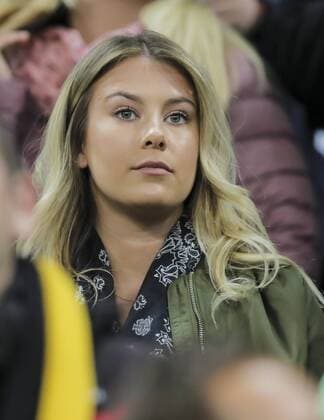 Football, Germany - Italy, Schürrle girlfriend Montana Yorke in the stands