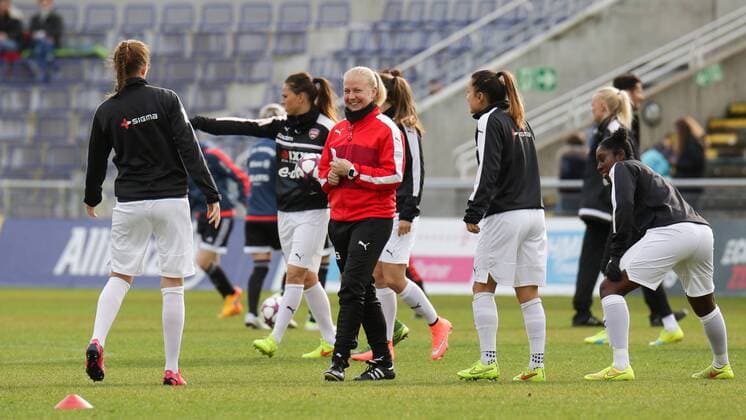 Football, Women, Champions League, 1. FFC Frankfurt - FC Rosengard, before kick-off