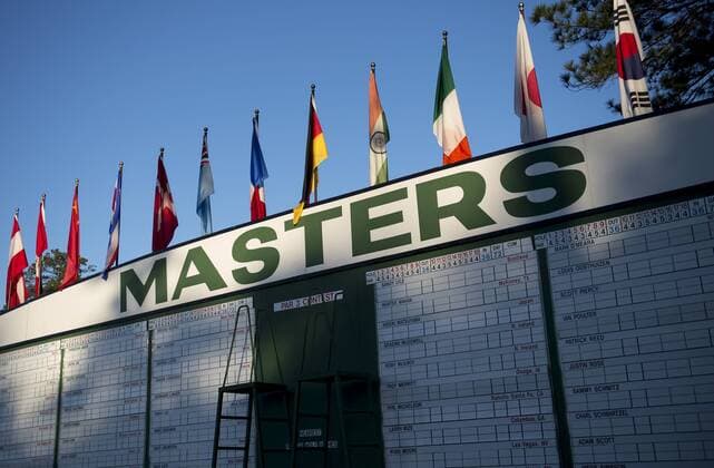 Golf, Augusta National Golf Club Leaderboard ahead of the Masters