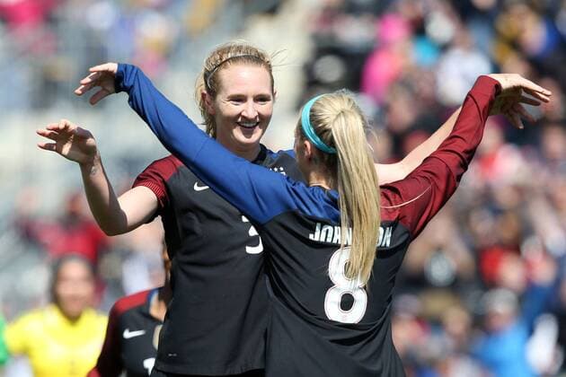 Football, Women, International, USA - Colombia