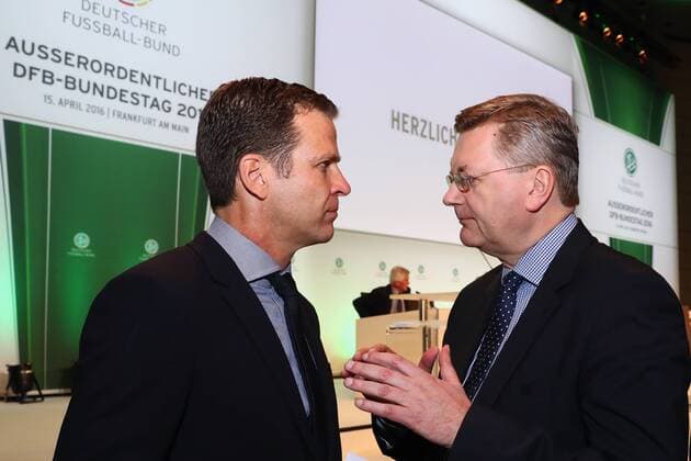 Football, DFB, Grindel and Bierhoff