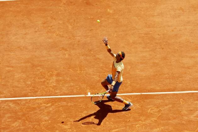 Tennis, ATP Tournament in Monte Carlo, Rafael Nadal defeats Stanislas Wawrinka