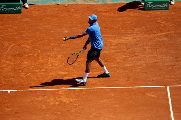 Tennis, ATP Tournament in Monte Carlo, Jo-Wilfried Tsonga - Roger Federer