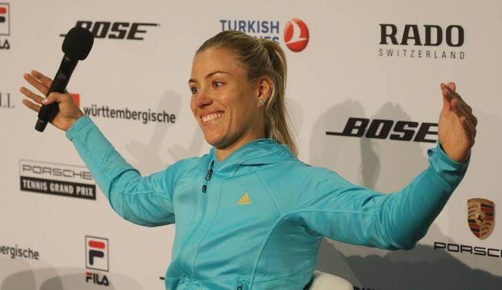 Porsche Tennis GP in Stuttgart, Angelique Kerber - PK