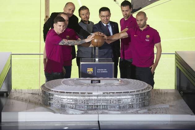 Football, FC Barcelona presents model of the new stadium