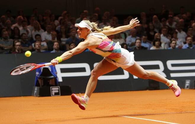 Tennis, Stuttgart, Angelique Kerber in the semi-finals