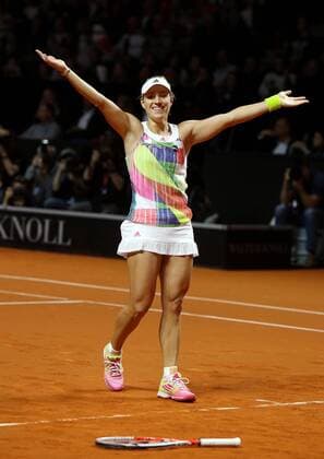 Tennis, WTA Tournament in Stuttgart, Kerber wins final against Siegemund