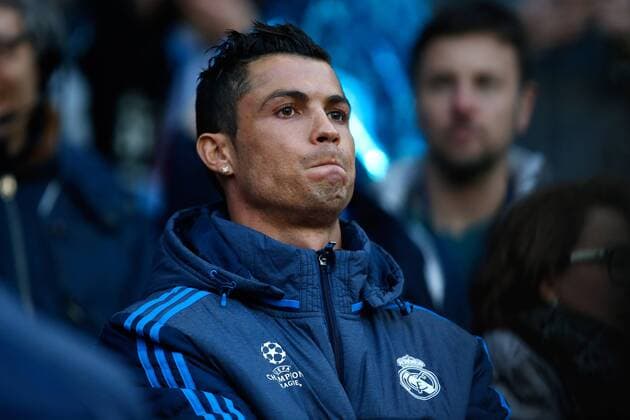 Football, Champions League, Cristiano Ronaldo in the stands, Manchester City - Real Madrid