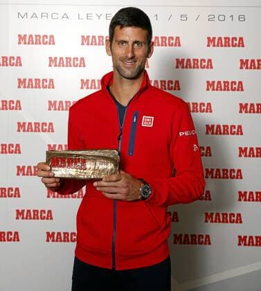 Tennis, Novak Djokovic receives Marca Leyenda Award