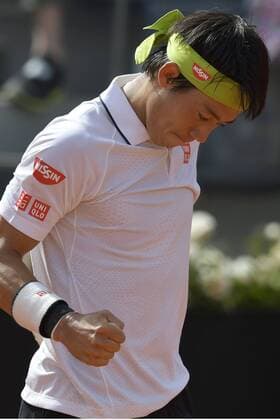 Tennis, ATP Tournament in Rome, Kei Nishikori - Viktor Troicki